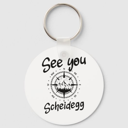 See You Hiking Scheidegg Germany Vacation Ski Comp キーホルダー (正面)