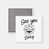 See You Hiking Seeg Germany Vacation Ski Comp マグネット (正面/裏面)
