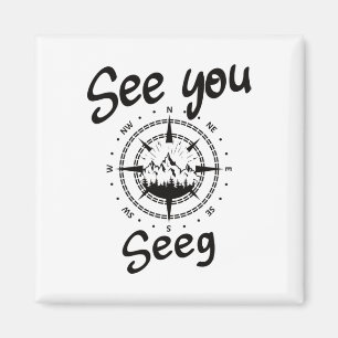 See You Hiking Seeg Germany Vacation Ski Comp マグネット