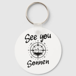 See You Hiking Sonnen Germany Vacation Ski Comp キーホルダー