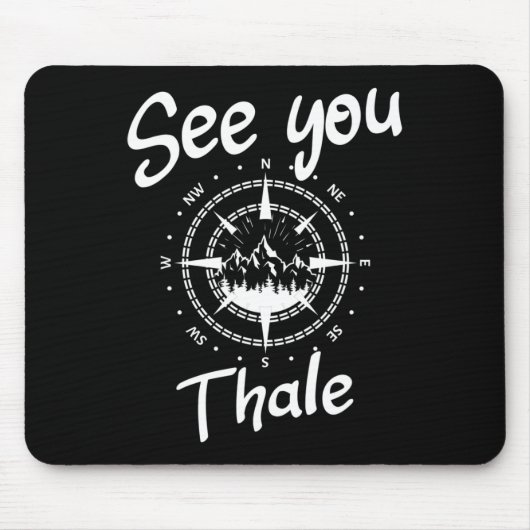 See You Hiking Thale Germany Vacation Ski Comp マウスパッド (正面)