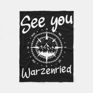 See You Hiking Warzenried Germany Vacation Ski Com フリースブランケット