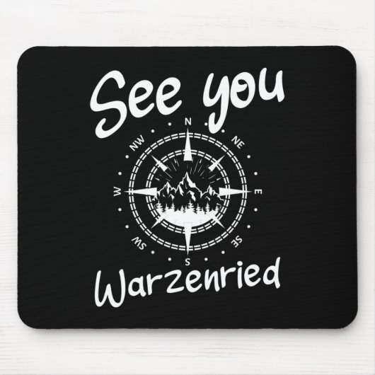 See You Hiking Warzenried Germany Vacation Ski Com マウスパッド (正面)