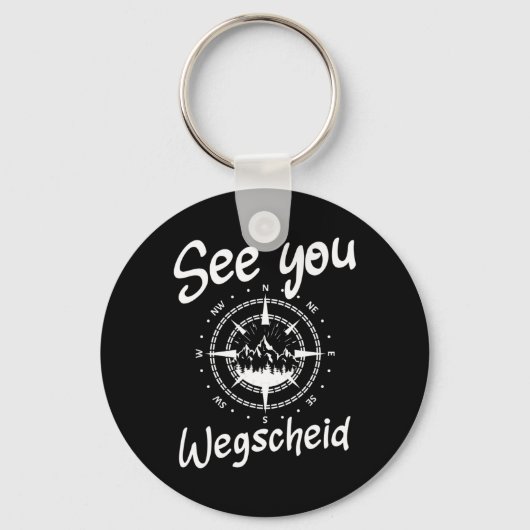 See You Hiking Wegscheid Germany Vacation Ski Comp キーホルダー (正面)