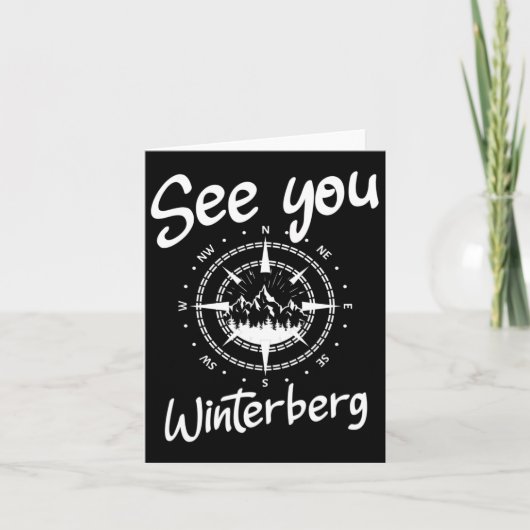See You Hiking Winterberg Germany Vacation Ski Com カード (正面)
