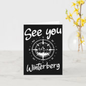 See You Hiking Winterberg Germany Vacation Ski Com カード (黄色い花)