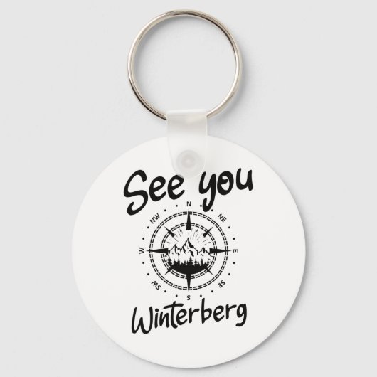 See You Hiking Winterberg Germany Vacation Ski Com キーホルダー (正面)
