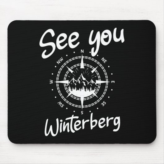 See You Hiking Winterberg Germany Vacation Ski Com マウスパッド (正面)