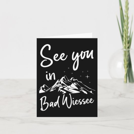 See You In Bad Wiessee Germany Vacation Ski カード (正面)