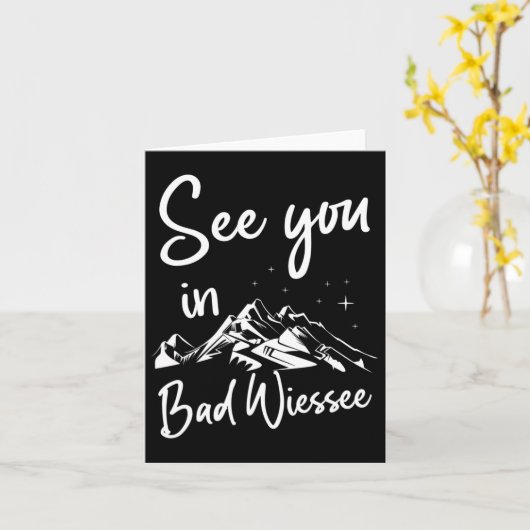 See You In Bad Wiessee Germany Vacation Ski カード (黄色い花)