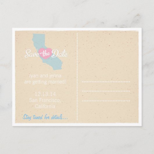 See You In California日付ポストカードの保存 案内ポストカード (裏面)