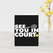 See You In Court Tennis  カード (黄色い花)
