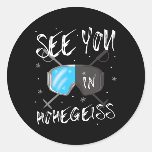 See You In Hohegeias Germanyバケーションスキーゴーグル ラウンドシール (正面)