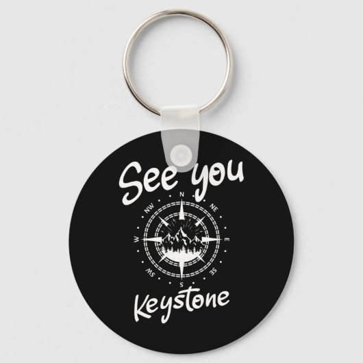 See You In Keystone Usa Vacation Ski Comp キーホルダー (正面)