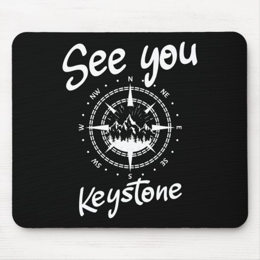 See You In Keystone Usa Vacation Ski Comp マウスパッド (正面)