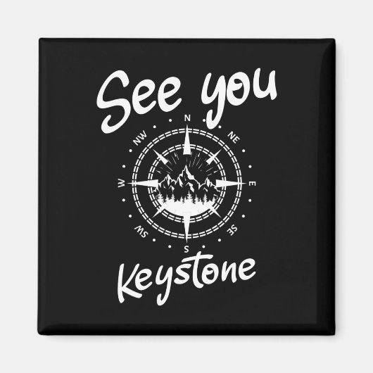 See You In Keystone Usa Vacation Ski Comp マグネット (正面)