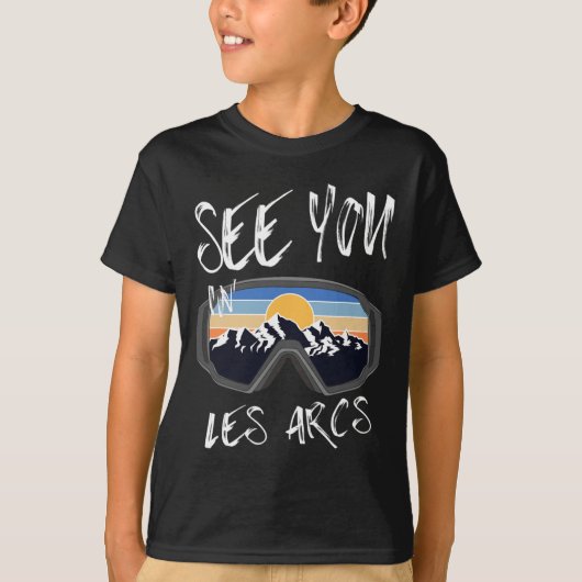 See You In Les Arcs France Hiking Vacation Ski  Tシャツ (正面)