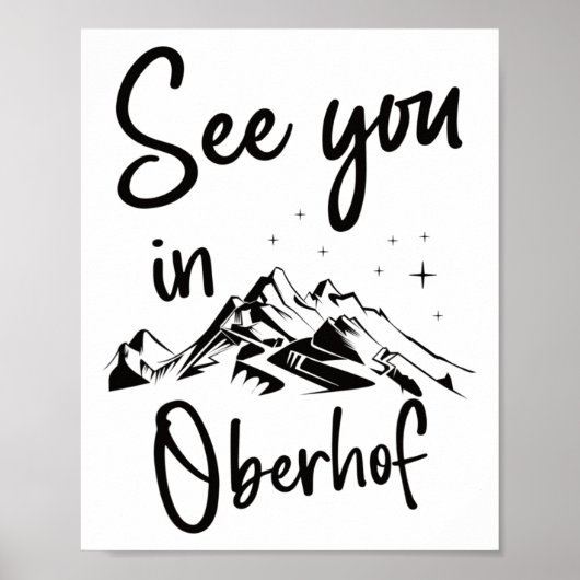 See You In Oberhof Germany Vacation Ski ポスター (正面)