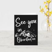 See You In Oberstaufen Germany Vacation Ski カード (黄色い花)