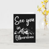 See You In Olbernhau Germany Vacation Ski 1 カード (黄色い花)