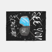 See You In Schonauドイツ休暇スキーゴーグル フリースブランケット (正面(横))