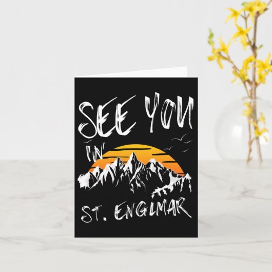 See You In St. Englmar Germany Vacation Ski 1 カード (黄色い花)