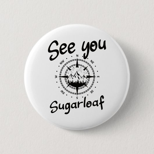 See You In Sugarloaf Usa Vacation Ski Comp 1 缶バッジ (正面)