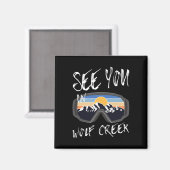 See You In Wolf Creek Usaバケーションスキーゴーグル1 マグネット (正面/裏面)