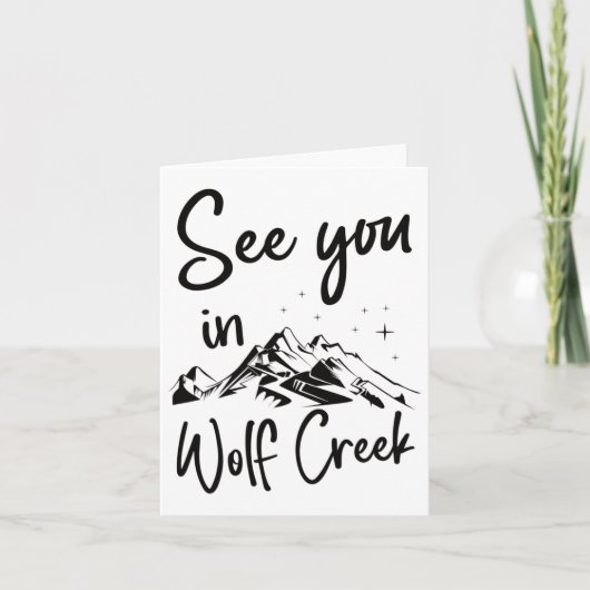 See You In Wolf Creek Usa Vacation Ski カード (正面)