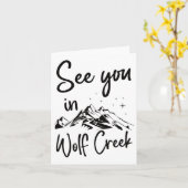 See You In Wolf Creek Usa Vacation Ski カード (黄色い花)