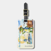 See You Later Alligator Cartoon Personalized ラゲッジタグ (正面縦)