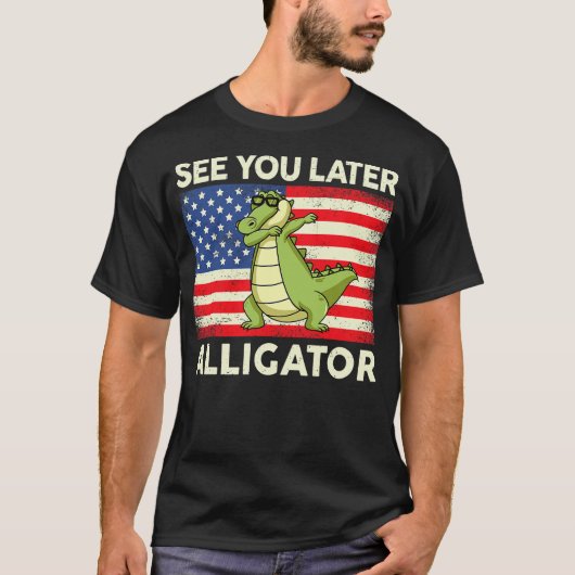 See You Later Alligator Shirt Kids Toddler Gator C Tシャツ (正面)