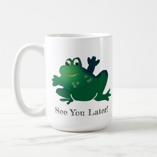 See You Later Frog コーヒーマグカップ (左)