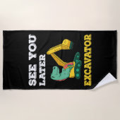 See You Later Shovel I - Toddler Boys Kids ビーチタオル (正面)