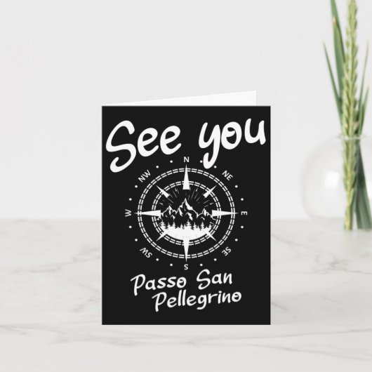 See You Po San Pellegrino Italy Vacation Ski Comp カード (正面)