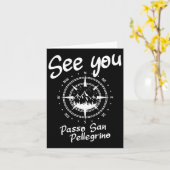 See You Po San Pellegrino Italy Vacation Ski Comp カード (黄色い花)