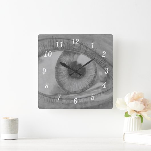 See You Wall Clock スクエア壁時計 (ホーム)