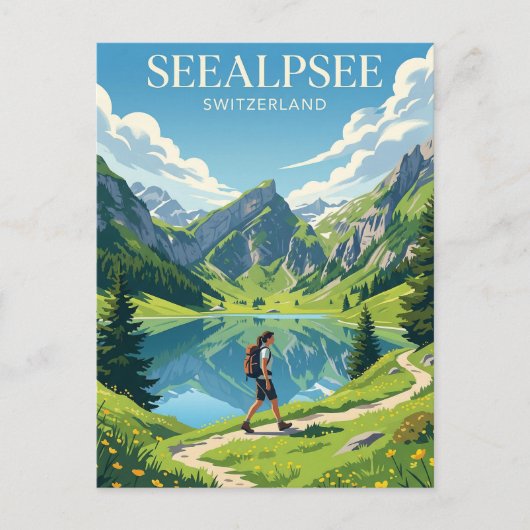 Seealpsee Switzerland ポストカード (正面)