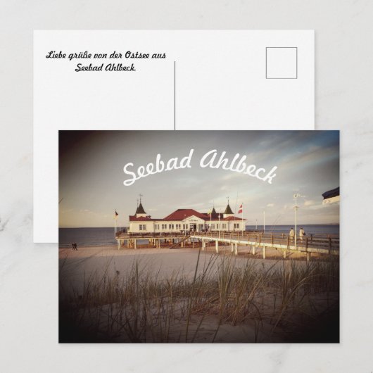Seebad Ahlbeck Postcard ポストカード (正面/裏面)