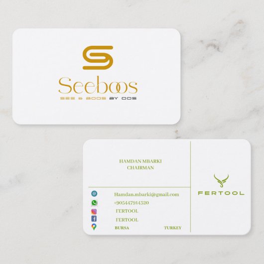 SEEBOOS名刺 名刺 (正面/裏面)