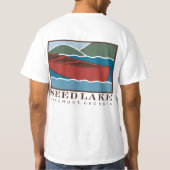 seed湖の-前部か小さいカヌー、背部または大きいカヌー tシャツ (裏面)