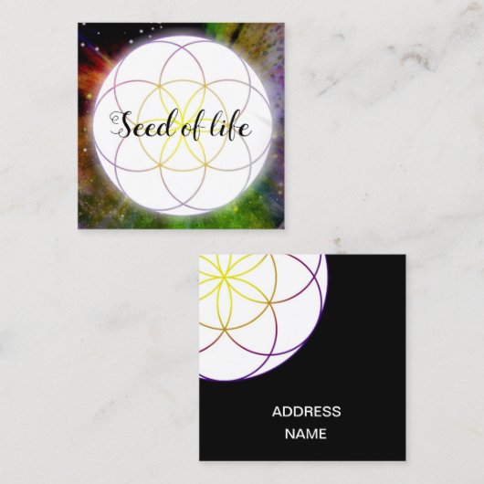 Seed of life スクエア名刺 (正面/裏面)