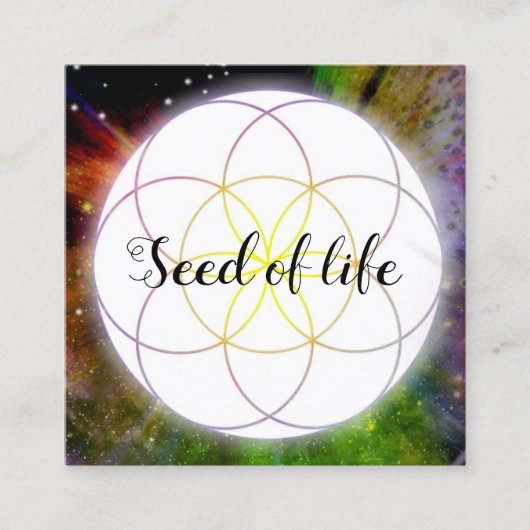 Seed of life スクエア名刺 (正面)