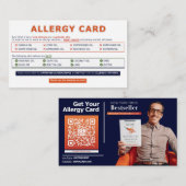Seed Oil Allergy Card 名刺 (正面/裏面)