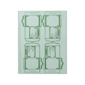 Seed Packet green DYI Notepad ノートパッド (回転)