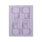 Seed Packet purple DYI Notepad ノートパッド (回転)