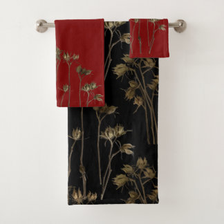 Seed Pods on a Bathroom Towel Set バスタオルセット