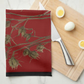 Seed Pods on a Kitchen Towel キッチンタオル (四つ折り)