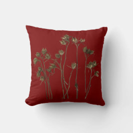 Seed Pods on a Throw Pillow クッション