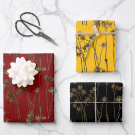 Seed Pods on a Wrapping Paper Set  ラッピングペーパーシート